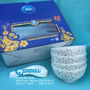 Bộ 6 chén sứ làm quà tặng doanh nghiệp