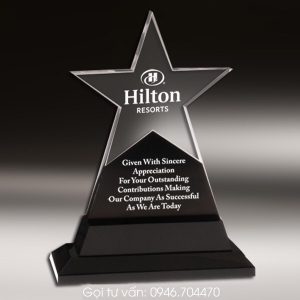 Cúp pha lê ngôi sao vinh danh